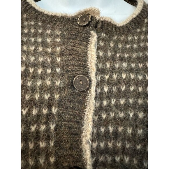 Woolrich Brown and Cream Women's Cardigan Sweater - Picture 3 of 8